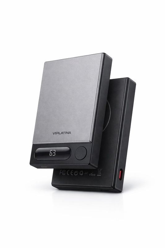 Viplatine VP23 Power Bank 10000mAh with Digital Display & 15W Wireless Charging-Flash Zone Electronics فلاش زون للالكترونيات