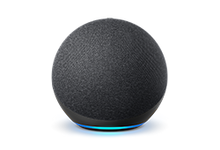 Load image into Gallery viewer, Echo Dot (5th Gen) | smart bluetooth speaker with vibrant sound and Alexa | Use your voice to control smart home devices, play music or the Quran, and more (speaks English & Khaleeji) | Charcoal