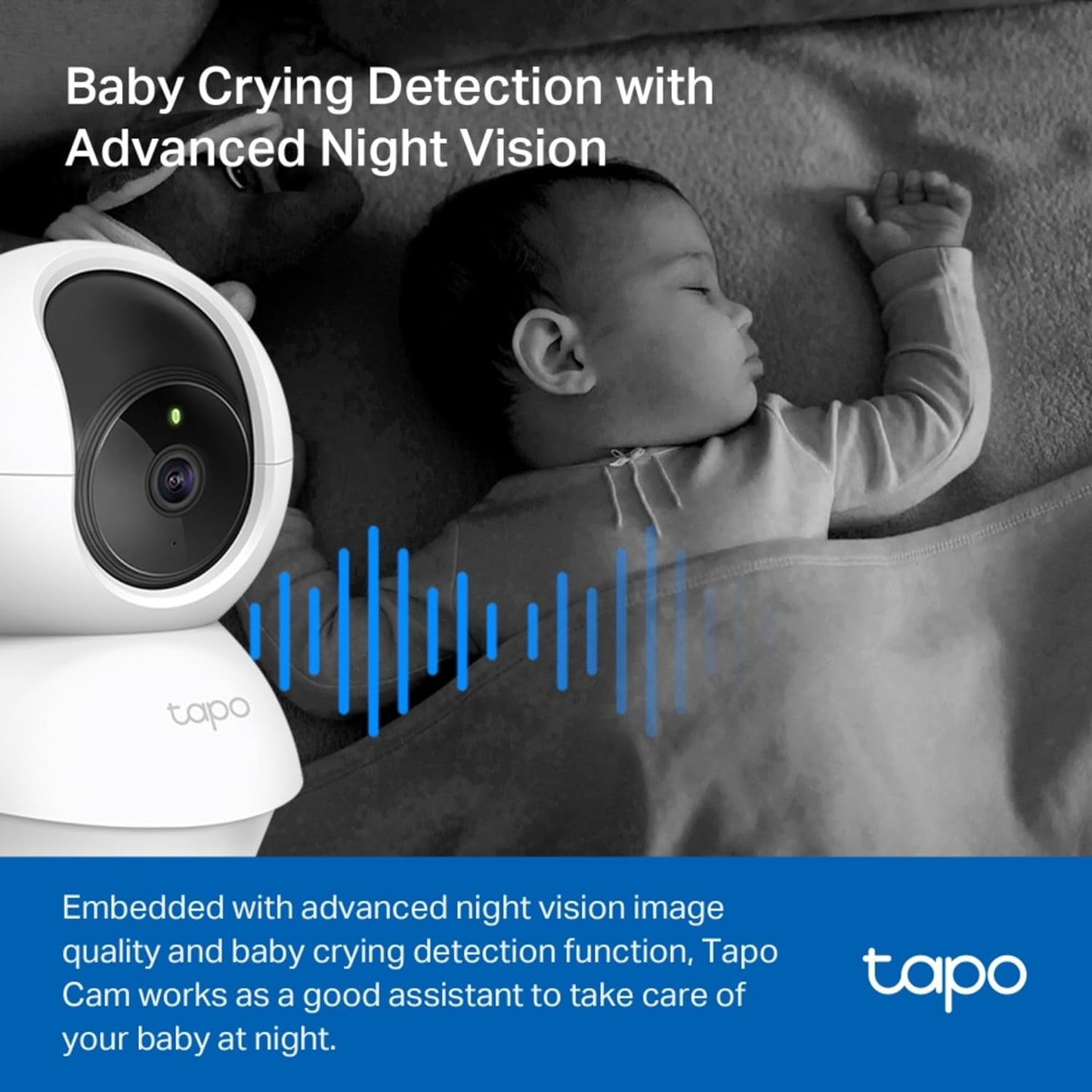 TP‑Link Tapo C200 Pan/Tilt 1080p Full HD Home Security Wi‑Fi Camera-Flash Zone Electronics فلاش زون للالكترونيات