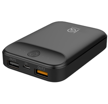 Load image into Gallery viewer, IQ Touch -EzPower PA-10 Mini,10000 mAh Dual USB Power Bank Mate Black-Flash Zone Electronics             فلاش زون للالكترونيات