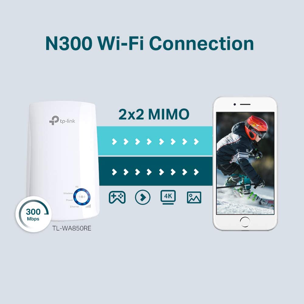TP-Link 300MBPS Universal WiFi Range Extender,TL-WA850RE-Flash Zone Electronics فلاش زون للالكترونيات