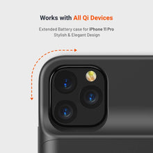 Load image into Gallery viewer, Porodo Battery Case for iPhone 11 Pro, Qi 5W Wireless Power Battery Case 3500mAh, 2A Fast USC-C Re-charge, Portable & Convenient Charging Case, Protective Charging Case iPhone 11 Pro - Black-Flash Zone Electronics             فلاش زون للالكترونيات