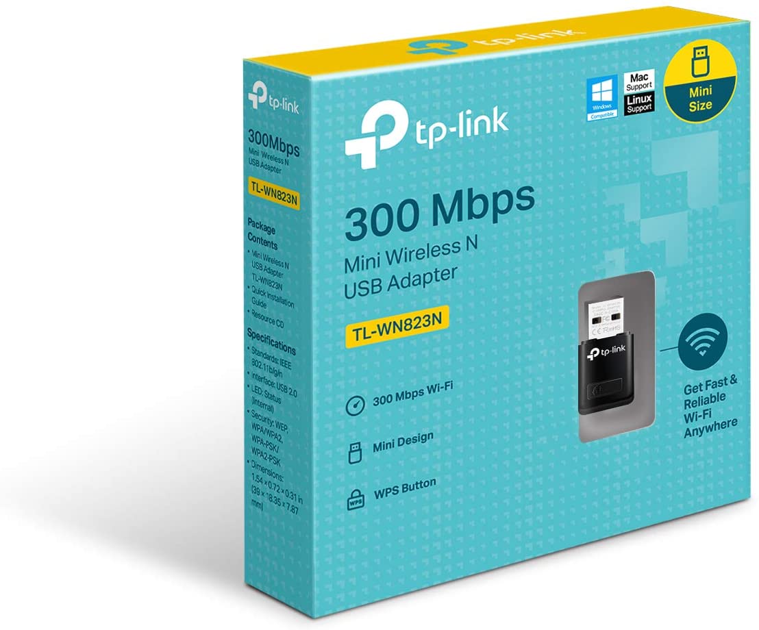 TP-Link TL-WN823N N300 Mini USB Wireless WiFi network Adapter-Flash Zone Electronics فلاش زون للالكترونيات