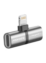 Load image into Gallery viewer, Promate iHinge-LT Lightning Jack Adapter, Ultra-Slim 2-In-1 Lightning Male to Lightning-Flash Zone Electronics             فلاش زون للالكترونيات