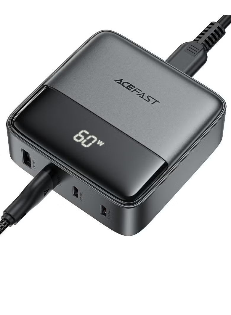 ACEFAST Z6 PD65W GaN Desktop Power Station (UK) – 2×USB-C + 2×USB-A