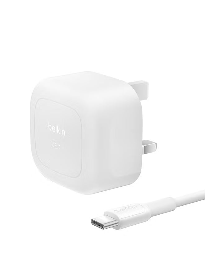 Belkin BoostCharge Compact USB-C Wall Charger 45W + USB-C to USB-C Cable-Flash Zone Electronics فلاش زون للالكترونيات