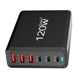 N York Super Fast Charging GaN3 120W 6‑Port Charger-Flash Zone Electronics فلاش زون للالكترونيات
