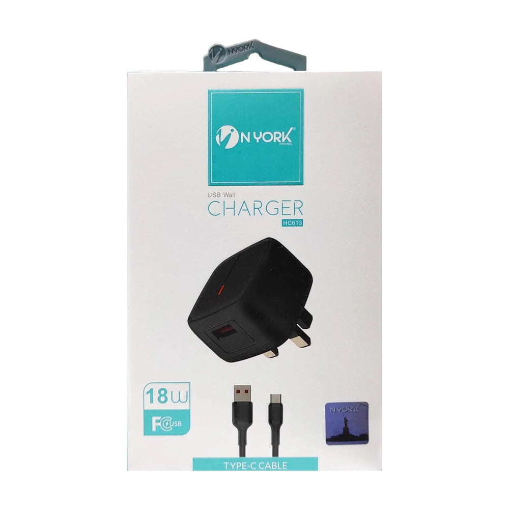 NYork 18W Type‑C Cable With Charger-Flash Zone Electronics فلاش زون للالكترونيات