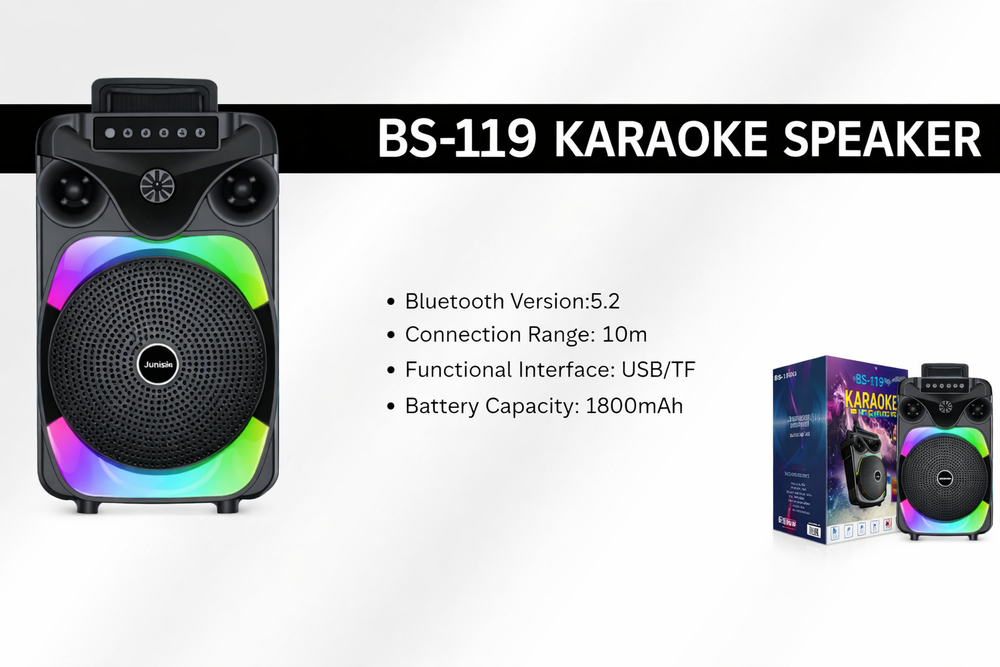 BS-119 Karaoke Speaker-Flash Zone Electronics فلاش زون للالكترونيات