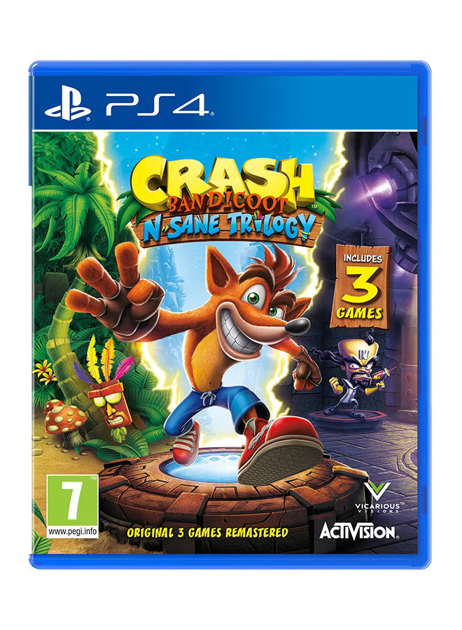 Crash Bandicoot N. Sane Trilogy – PS4 Disc-Flash Zone Electronics فلاش زون للالكترونيات