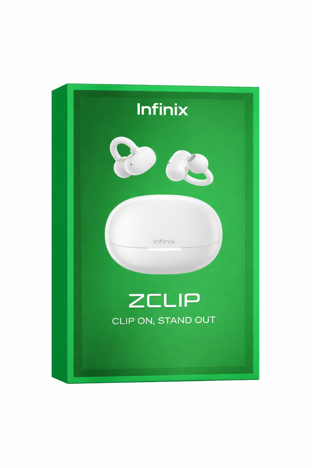 Infinix ZCLIP (XE04) Open-Ear Clip Wireless Earbuds – ENC Noise Reduction, 35H Battery, Bluetooth, IPX4 Water Resistant-Flash Zone Electronics فلاش زون للالكترونيات
