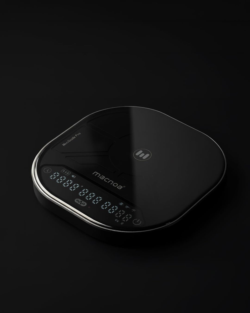 MACNOA MacScale Pro Intelligent Digital Coffee Scale with Timer, 0.1g Precision, 2000g Capacity, Espresso & Pour-Over Modes, Rechargeable, Black-Flash Zone Electronics فلاش زون للالكترونيات