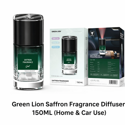 Green Lion Saffron Fragrance Diffuser 150ML-Flash Zone Electronics فلاش زون للالكترونيات