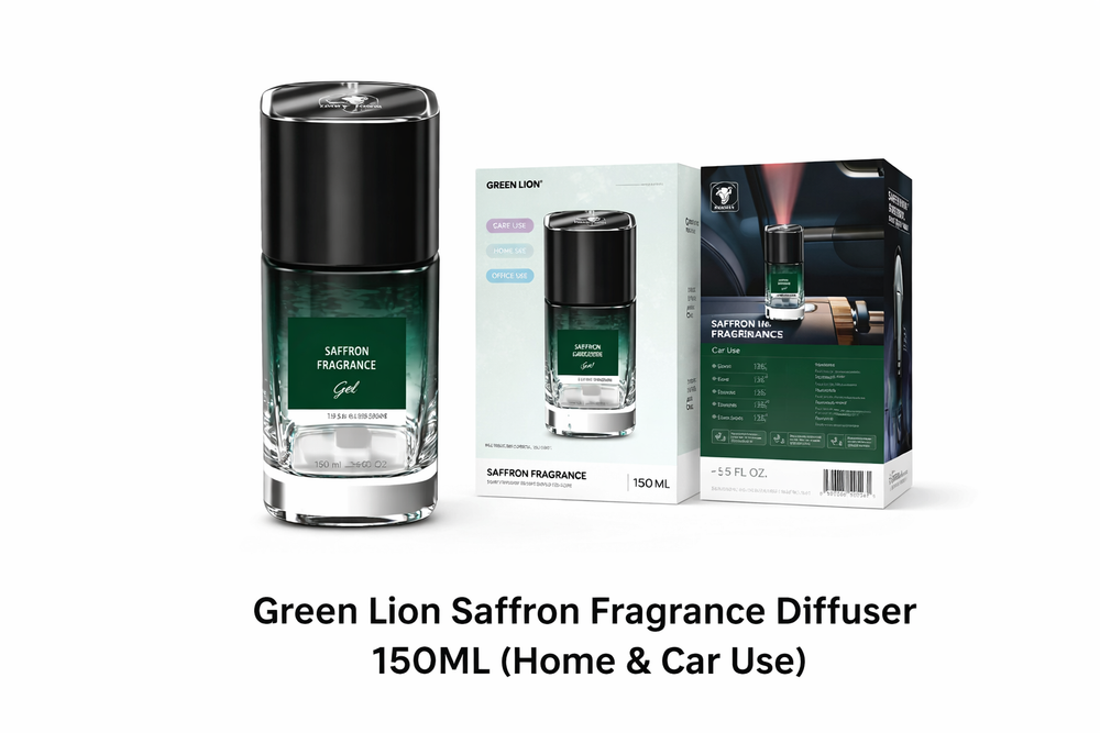 Green Lion Saffron Fragrance Diffuser 150ML-Flash Zone Electronics فلاش زون للالكترونيات