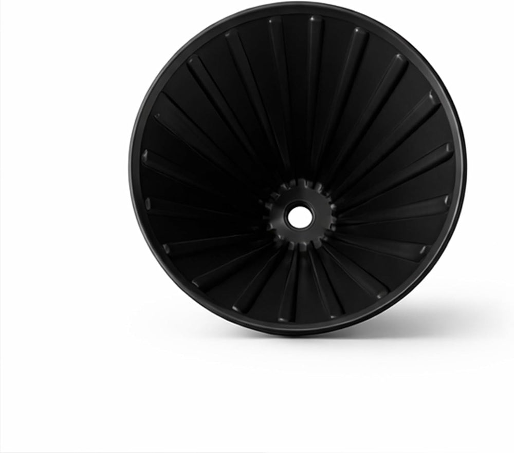 MACNOA MacDrip Aeris Premium Ceramic Pour-Over Coffee Dripper, Size 2 Filter Compatible, Wing-Shaped Design, Medium Grind, Black-Flash Zone Electronics فلاش زون للالكترونيات