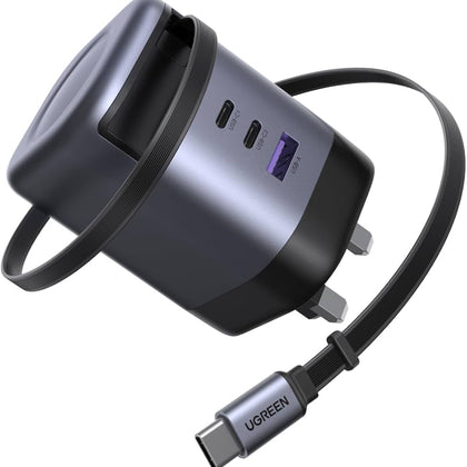 UGREEN Nexode Pro 100W GaN Fast Charger with Retractable Cable-Flash Zone Electronics فلاش زون للالكترونيات