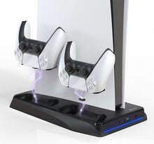 Load image into Gallery viewer, Porodo Gaming Multi-Function Cooling &amp; Charging Hub for PS5-Flash Zone Electronics فلاش زون للالكترونيات
