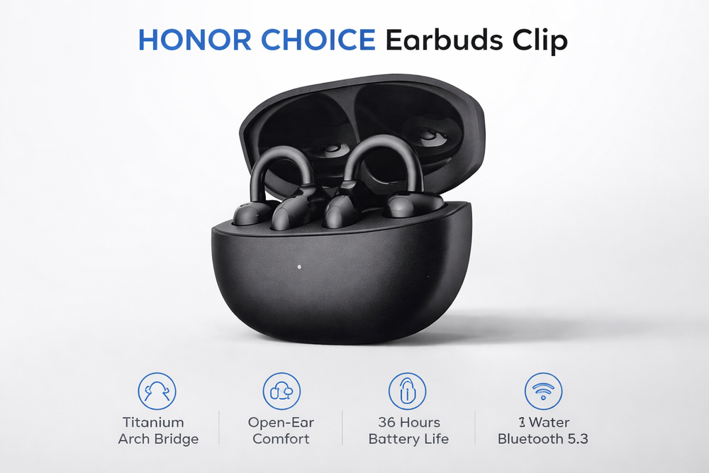 HONOR Choice Earbuds Clip-Flash Zone Electronics فلاش زون للالكترونيات