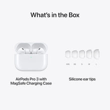 Load image into Gallery viewer, Apple AirPods Pro 3 Wireless Earbuds, Active Noise Cancellation, Live Translation, Heart Rate Sensing, Hearing Aid Feature, Bluetooth Headphones, Spatial Audio, High‑Fidelity Sound, USB‑C Charging
