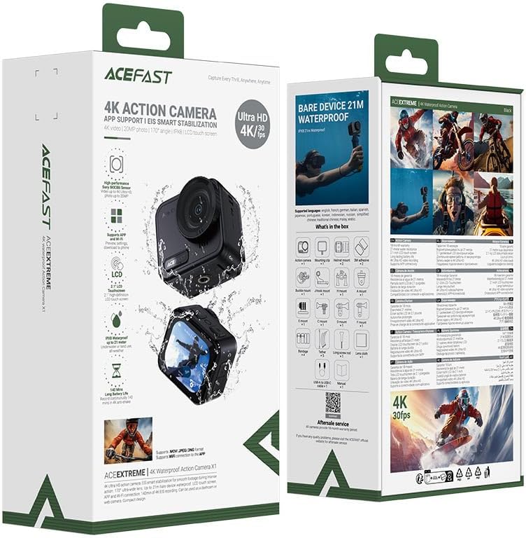 ACEFAST X1 4K Waterproof Action Camera