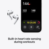 Apple AirPods Pro 3 Wireless Earbuds, Active Noise Cancellation, Live Translation, Heart Rate Sensing, Hearing Aid Feature, Bluetooth Headphones, Spatial Audio, High‑Fidelity Sound, USB‑C Charging
