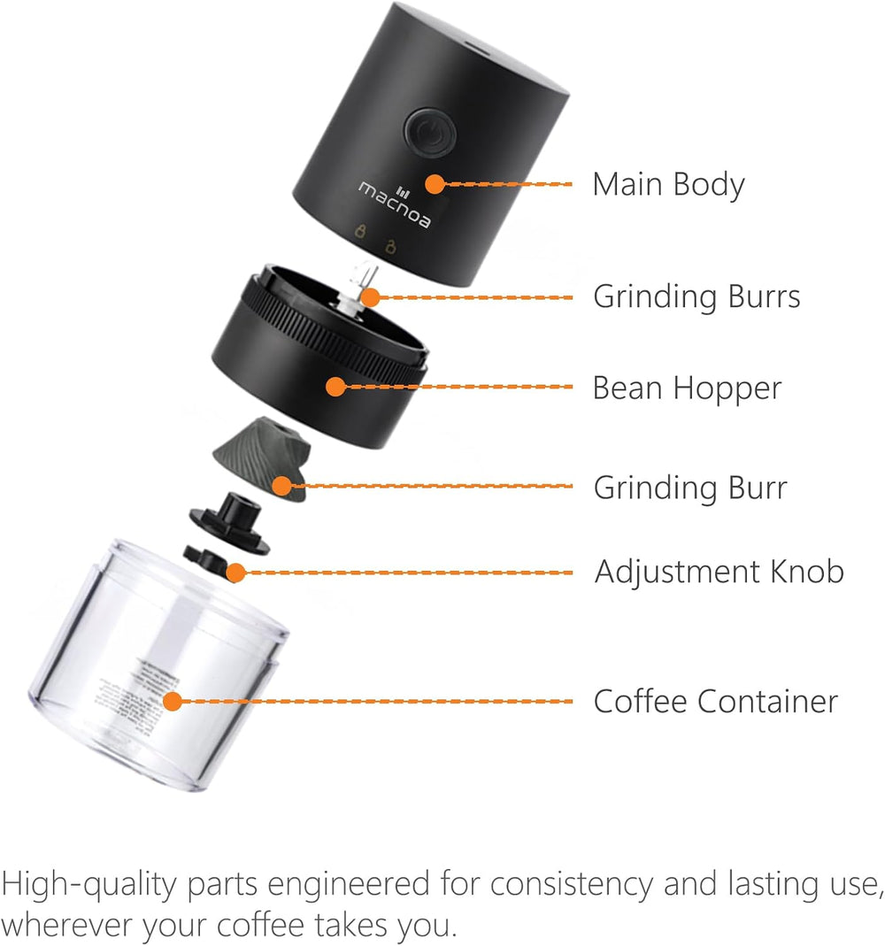 Portable Coffee Grinder – Manual Burr Coffee Grinder-Flash Zone Electronics فلاش زون للالكترونيات