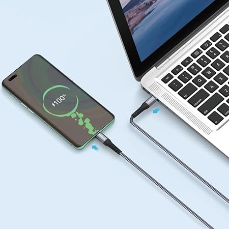 RIVERSONG Hercules C6 USB‑C to USB‑C 100W PD Fast Charging Cable-Flash Zone Electronics فلاش زون للالكترونيات