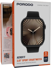 Load image into Gallery viewer, Porodo AeroFit II 2.01" Sport Smart Watch – Bluetooth Calling &amp; Health Monitoring-Flash Zone Electronics فلاش زون للالكترونيات
