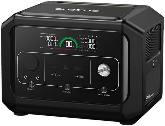 Oraimo PowerStation 600 Portable Power Supply – 600W Backup Battery Generator-Flash Zone Electronics فلاش زون للالكترونيات
