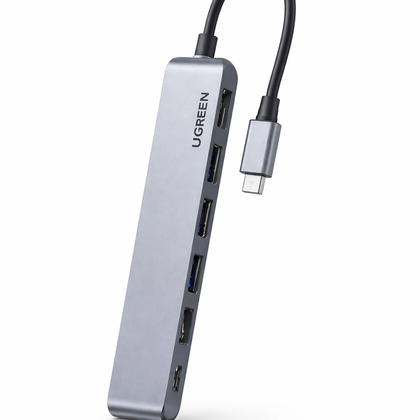 UGREEN 5-in-1 USB-C Multifunction Adapter (HDMI + USB-A + PD)-Flash Zone Electronics فلاش زون للالكترونيات