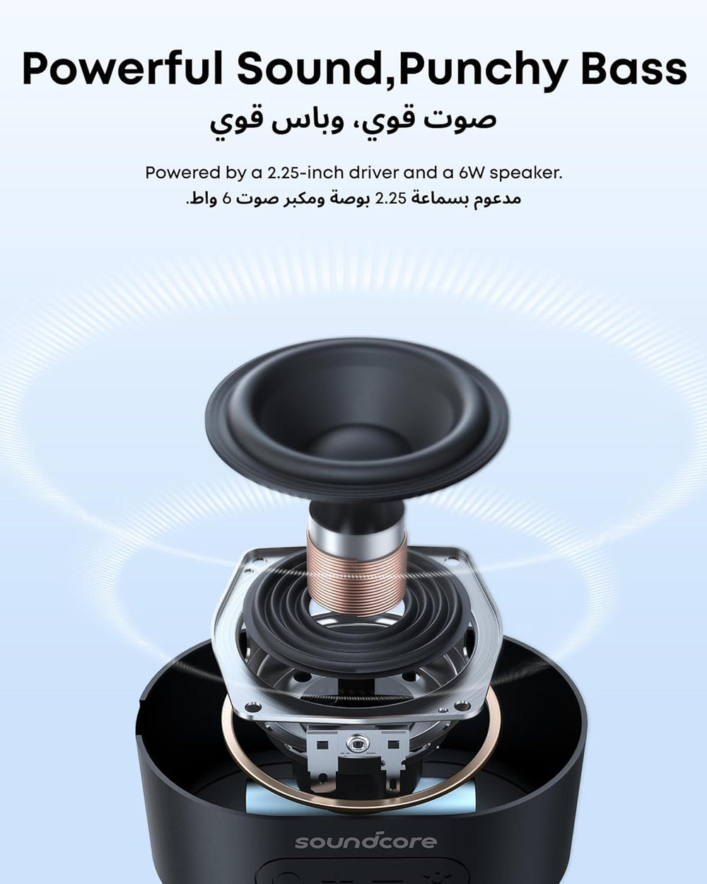 Soundcore by Anker Pyro Mini Portable Bluetooth Speaker-Flash Zone Electronics فلاش زون للالكترونيات