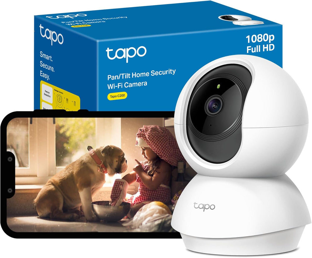 TP‑Link Tapo C200 Pan/Tilt 1080p Full HD Home Security Wi‑Fi Camera-Flash Zone Electronics فلاش زون للالكترونيات