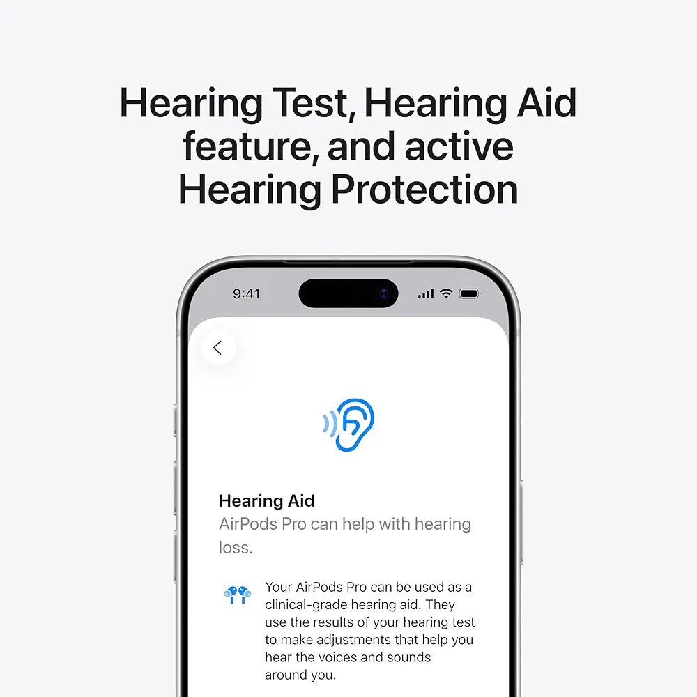 Apple AirPods Pro 3 Wireless Earbuds, Active Noise Cancellation, Live Translation, Heart Rate Sensing, Hearing Aid Feature, Bluetooth Headphones, Spatial Audio, High‑Fidelity Sound, USB‑C Charging