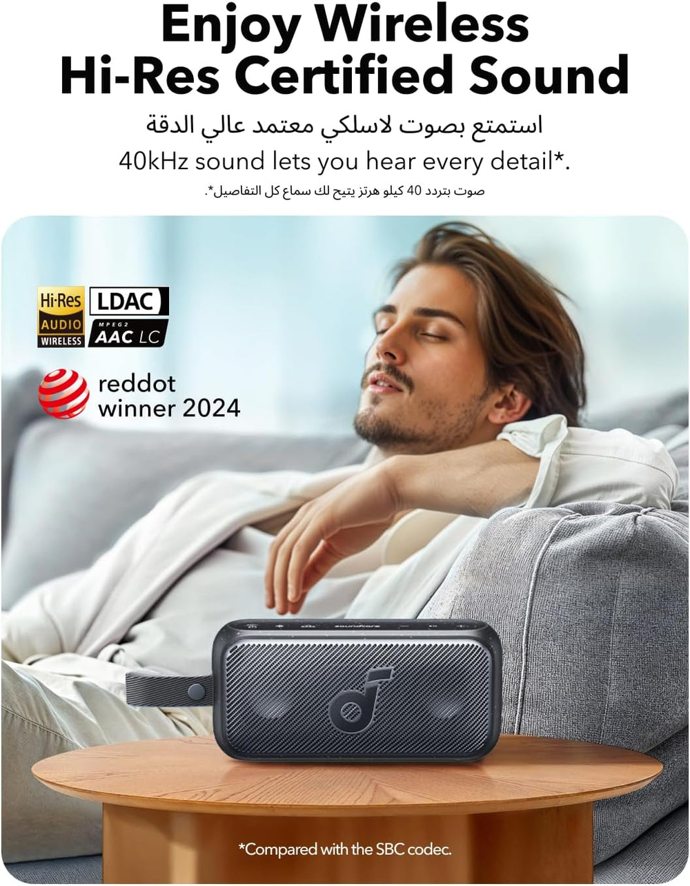 Soundcore by Anker Motion 100 Portable Bluetooth Speaker-Flash Zone Electronics فلاش زون للالكترونيات