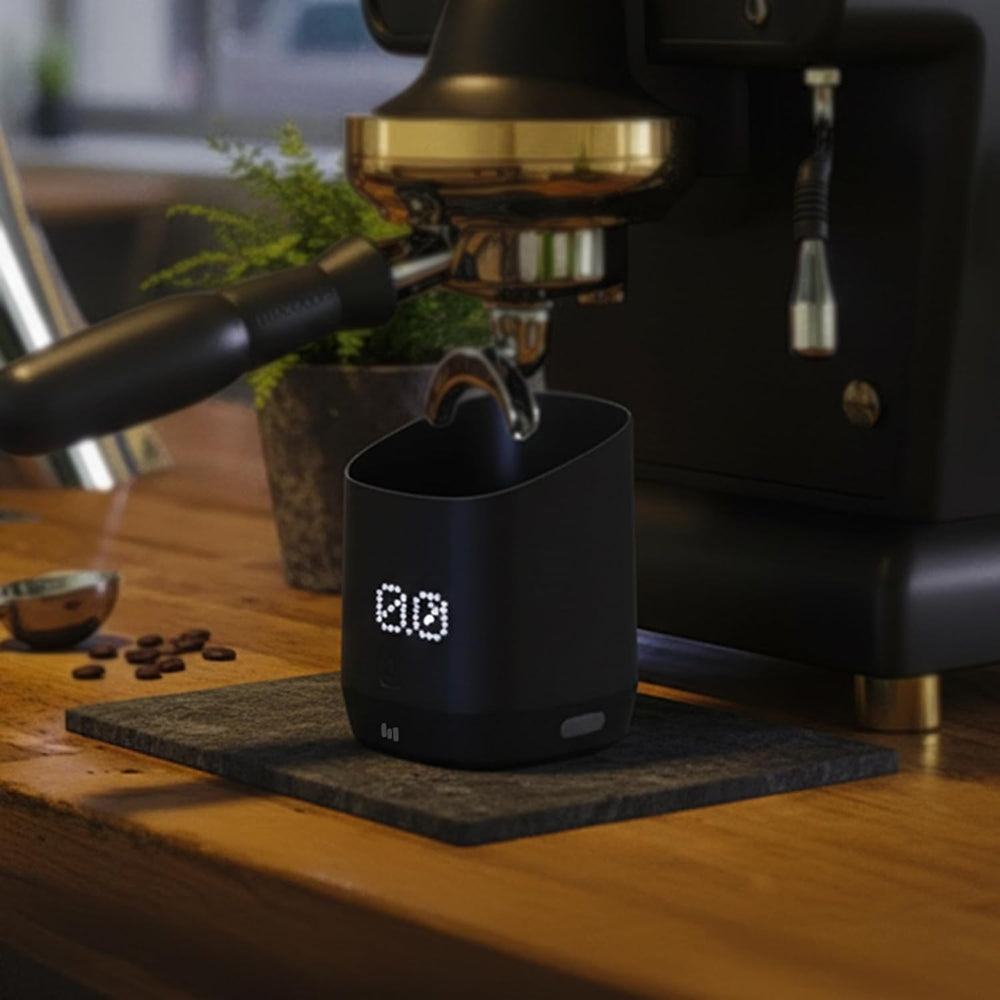 MACNOA MacScale Cup 500g Precision Digital Coffee Scale, 0.1g Accuracy, USB Rechargeable, LED Display, Coffee Dosing Cup, Black-Flash Zone Electronics فلاش زون للالكترونيات