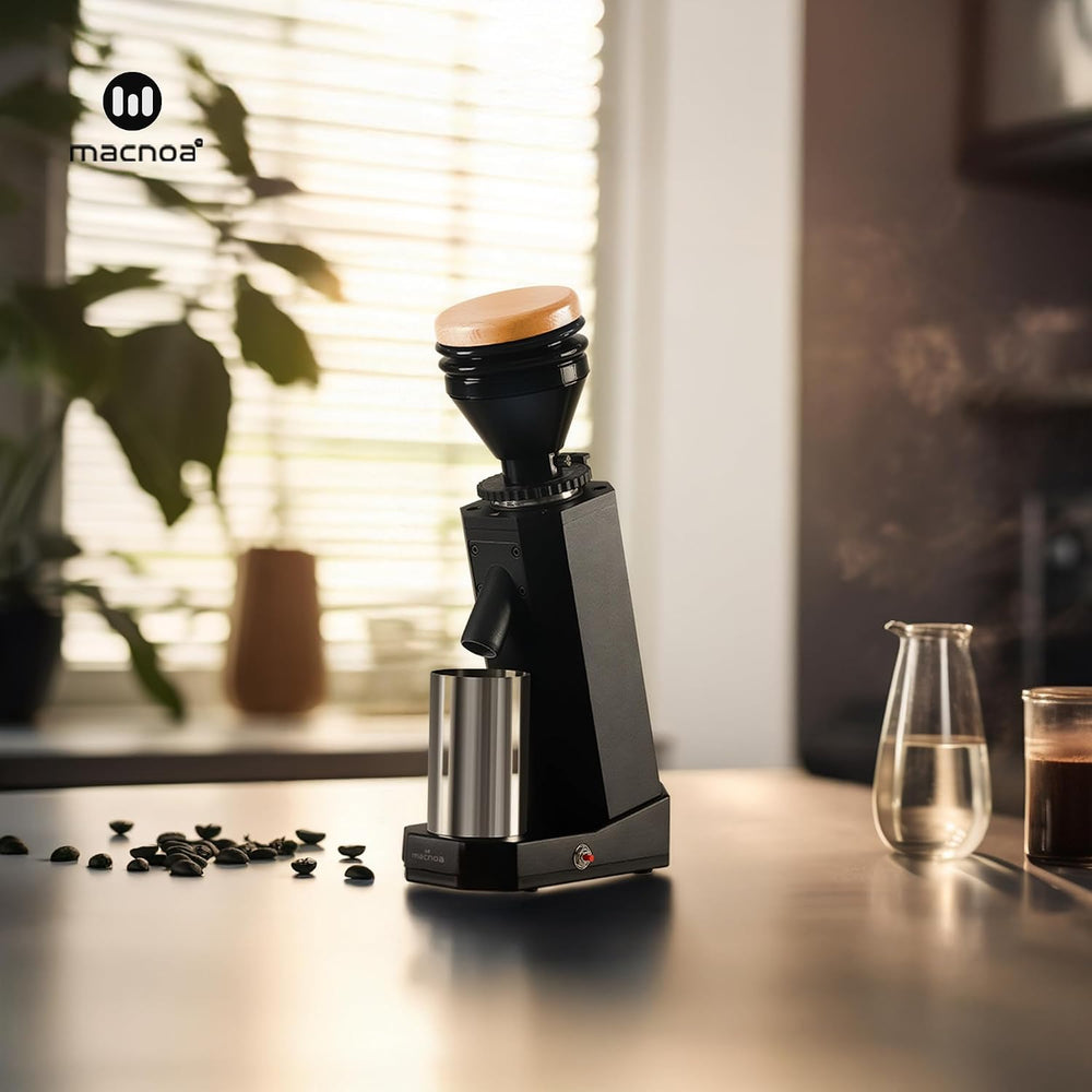 MACNOA MacGrind Grande DLC Coffee Grinder, 19 Grind Settings, 40mm DLC Burr, 150W Electric Grinder for Espresso, Filter, French Press & Cold Brew-Flash Zone Electronics فلاش زون للالكترونيات