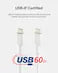 Belkin BoostCharge USB‑C to USB‑C Cable Fast Charging & Data Sync USB‑C to USB‑C Cable-Flash Zone Electronics فلاش زون للالكترونيات