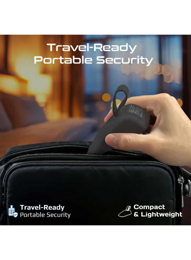 Promate Portable Door Stopper Alarm – Personal Security Door Alarm-Flash Zone Electronics فلاش زون للالكترونيات