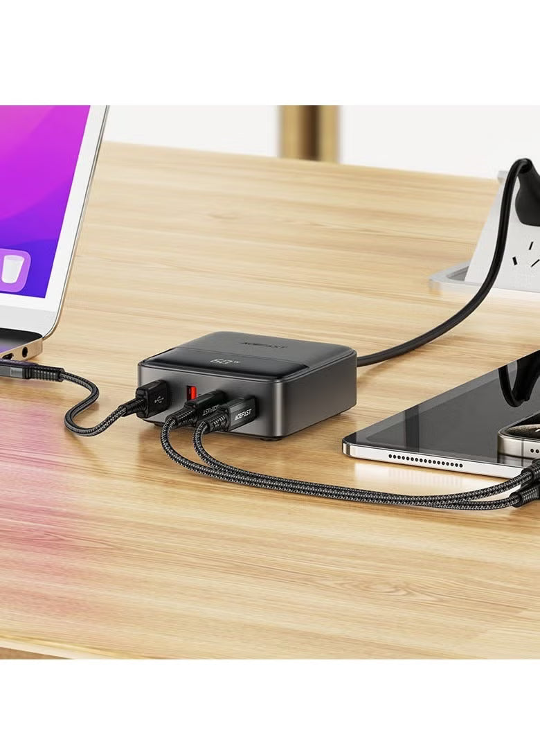 ACEFAST Z6 PD65W GaN Desktop Power Station (UK) – 2×USB-C + 2×USB-A