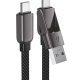 AceFast AceWire Pro Multi‑Functional Fast Charging & Data Cable (USB‑A & USB‑C → USB‑C, 60W)-Flash Zone Electronics فلاش زون للالكترونيات