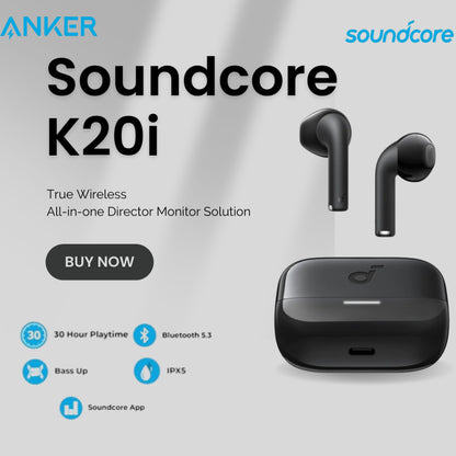 Anker Soundcore K20i True Wireless Bluetooth Earbuds – 36 H Playtime, Bluetooth 5.3, AI Noise Reduction & BassUp-Flash Zone Electronics فلاش زون للالكترونيات