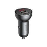 Baseus Dual USB-A Car Charger – 24W 4.8A Fast Charging Adapter (Black)-Flash Zone Electronics فلاش زون للالكترونيات