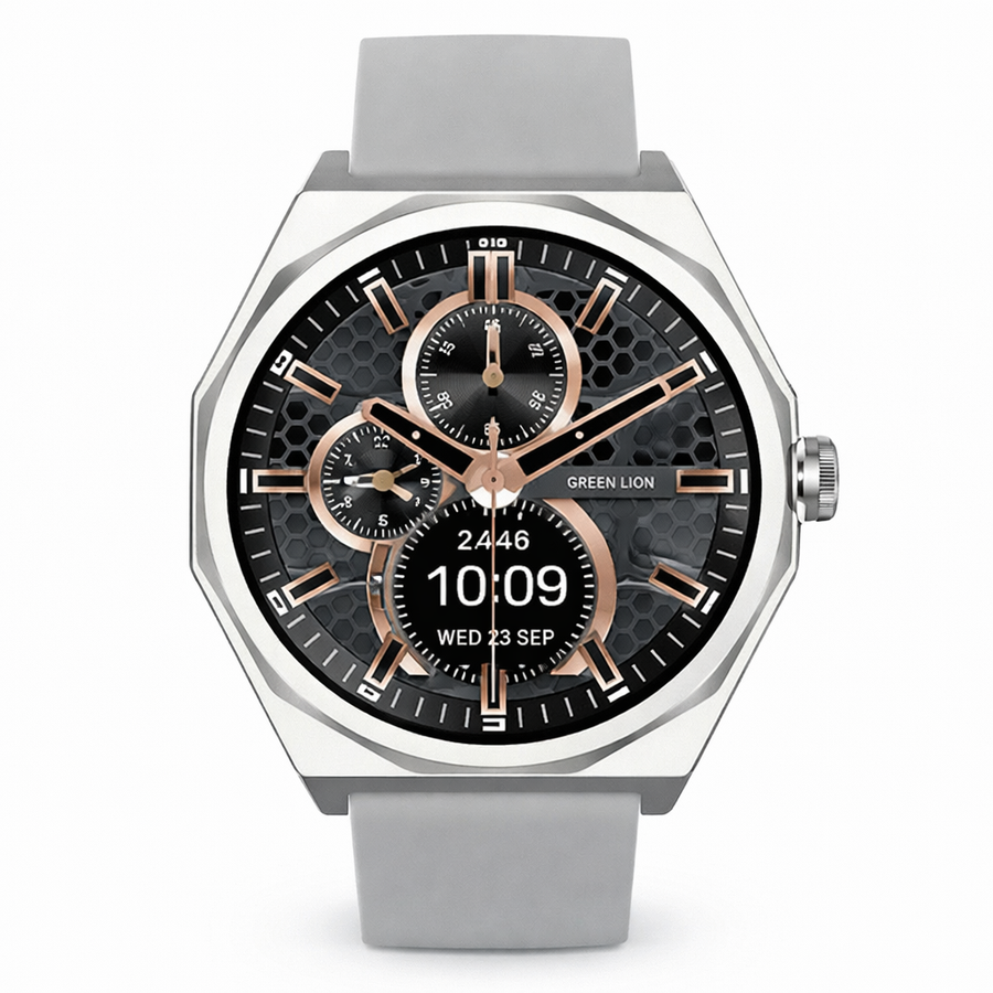 Green Lion Nexus Smart Watch – 1.43” AMOLED Display, Bluetooth Calling, Fitness Tracker, Long Battery Life-Flash Zone Electronics فلاش زون للالكترونيات