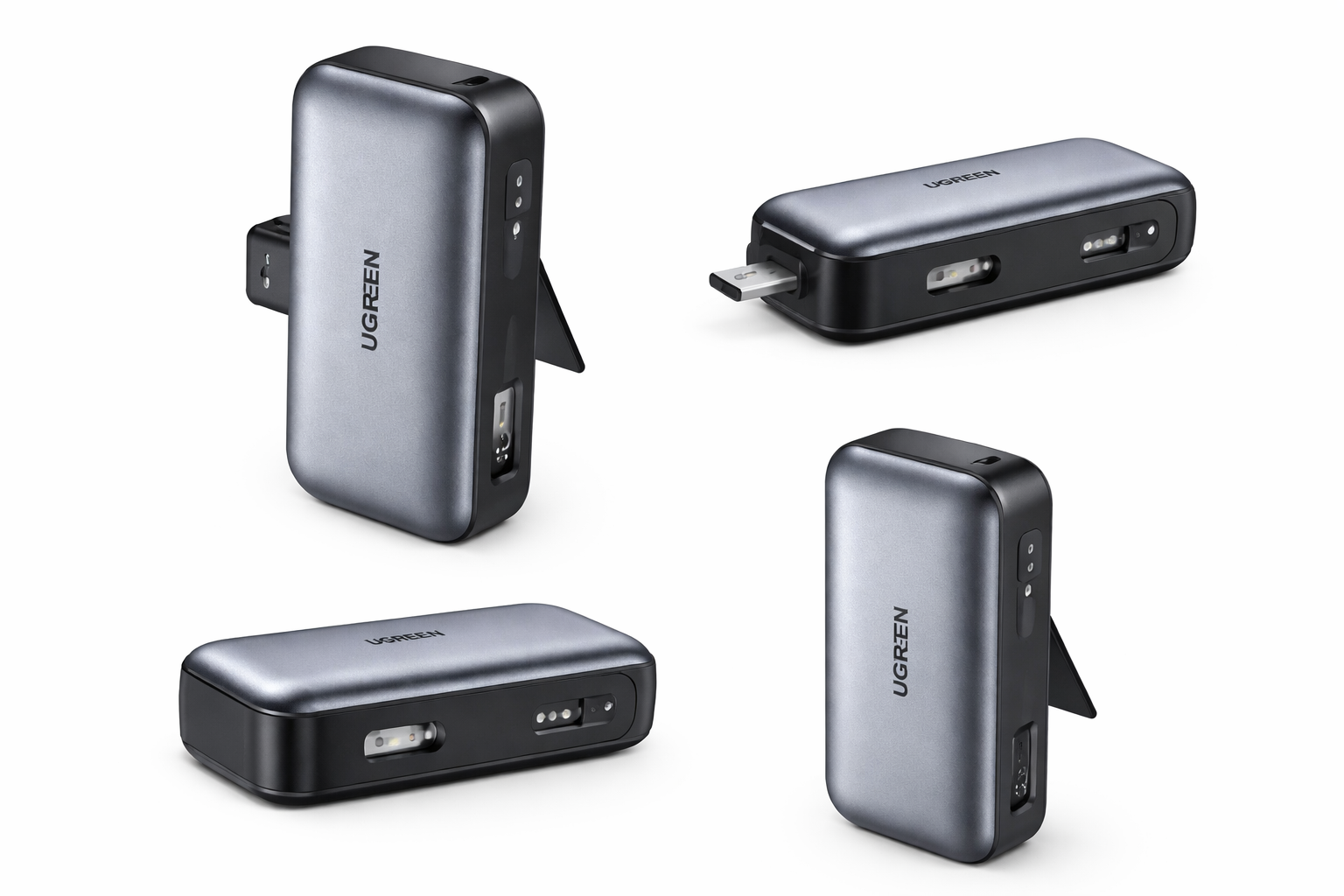 UGREEN Nexode PB503 5000mAh Power Bank with Built-in USB-C Connector – 20W PD Fast Charging, Compact Portable Charger with Kickstand-Flash Zone Electronics فلاش زون للالكترونيات