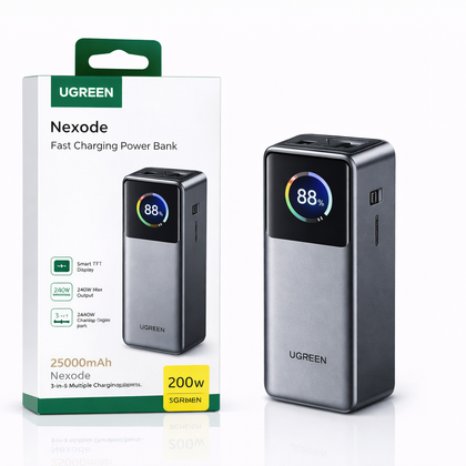 UGREEN Nexode 25000mAh 200W Fast Charging Power Bank-Flash Zone Electronics فلاش زون للالكترونيات