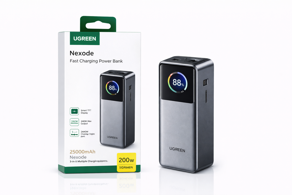 UGREEN Nexode 25000mAh 200W Fast Charging Power Bank-Flash Zone Electronics فلاش زون للالكترونيات