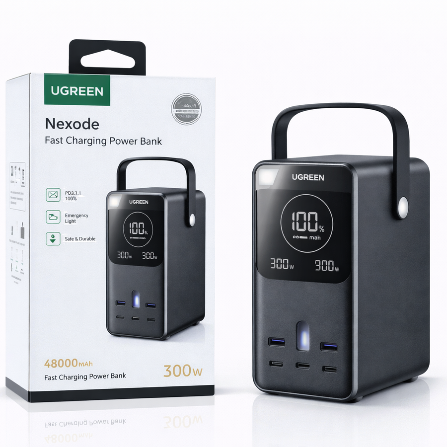 UGREEN Nexode 48000mAh 300W Fast Charging Power Bank-Flash Zone Electronics فلاش زون للالكترونيات