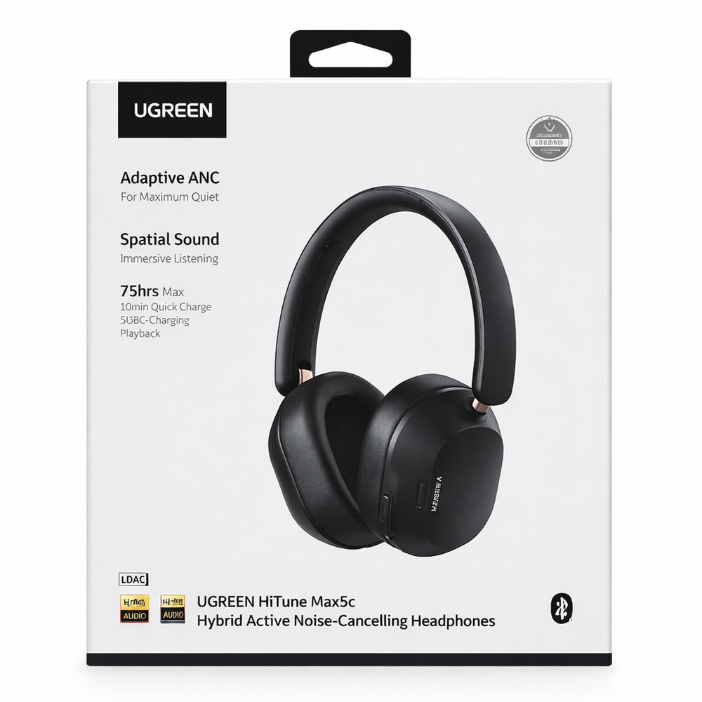 UGREEN HiTune Max5c ANC Headphones-Flash Zone Electronics فلاش زون للالكترونيات