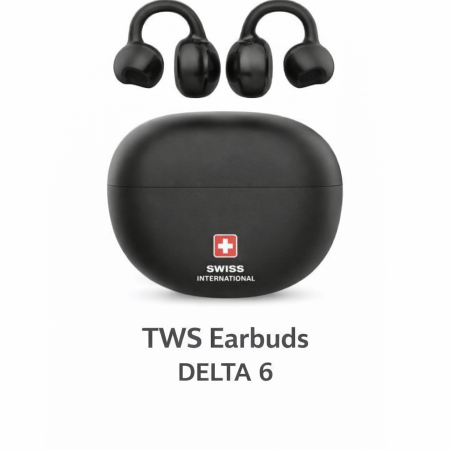 DELTA 6 TWS Earbuds – Wireless Bluetooth Earphones with Charging Case | HD Sound | Touch Control | 3 Units Pack-Flash Zone Electronics فلاش زون للالكترونيات