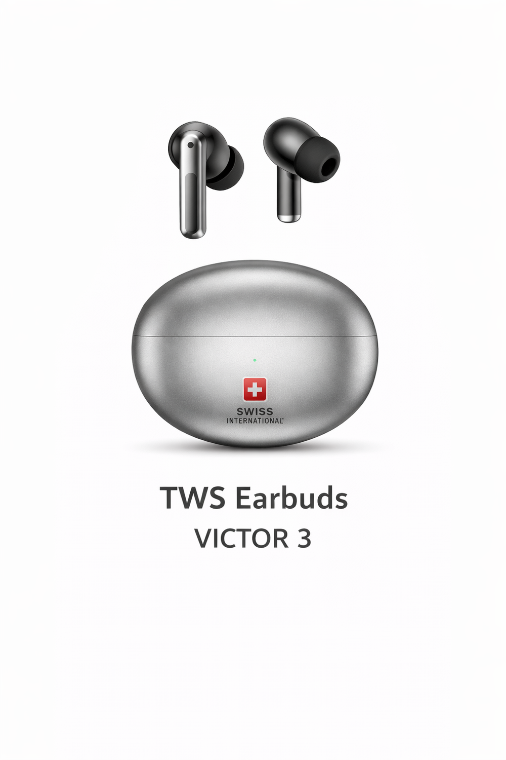 VICTOR 3 TWS Earbuds – Wireless Bluetooth 5.0 Earphones with Charging Case | HD Stereo Sound | Touch Control | Android & iOS Compatible-Flash Zone Electronics فلاش زون للالكترونيات